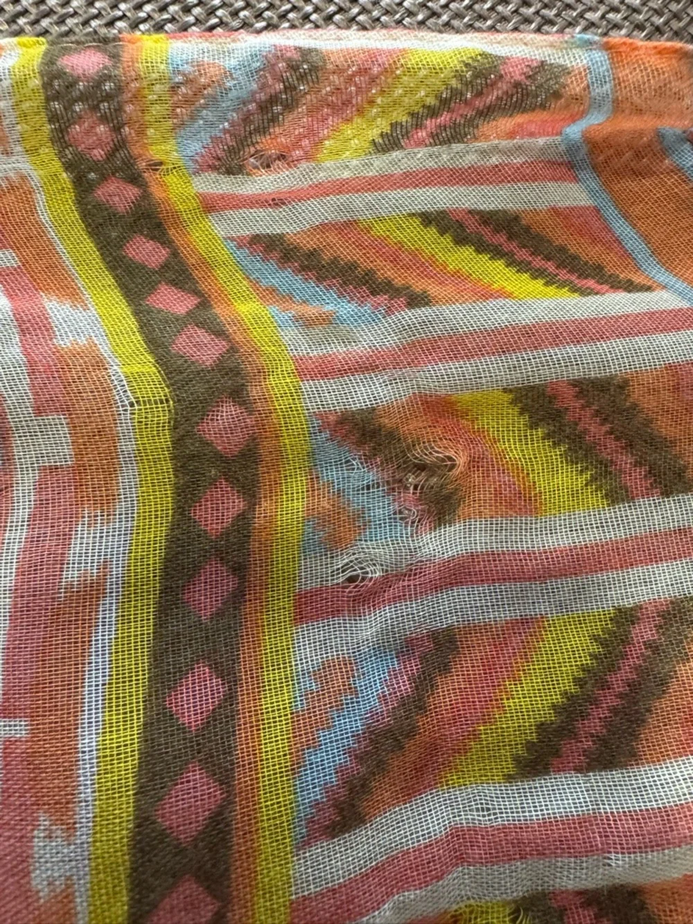 Lightweight Multi Color Scarf. - Picture 4 of 5